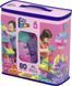 Pink Building Blocks Set 80 Pieces for Toddlers
