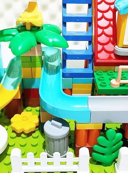 Building Blocks Set 255 Pieces Fun Slides for Kids
