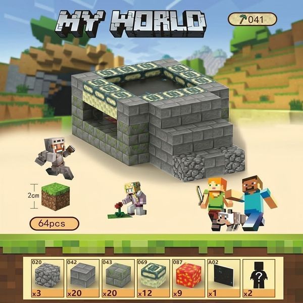 Магнитный конструктор Minecraft Телепортер Эндера 64 деталей T041 фото