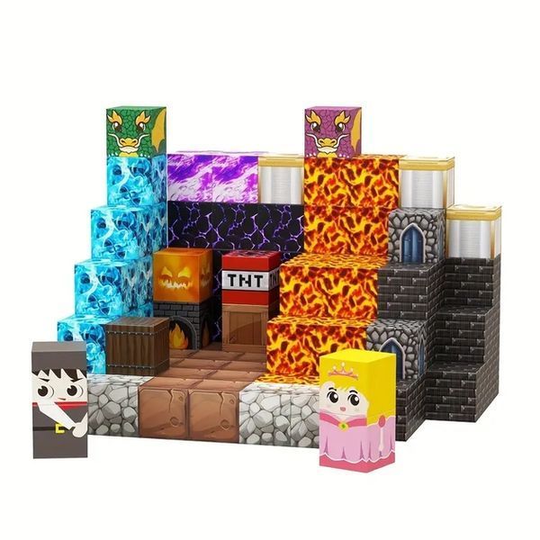Magnetic Constructor Minecraft Castle Dungeon 108 Pieces Mk001014