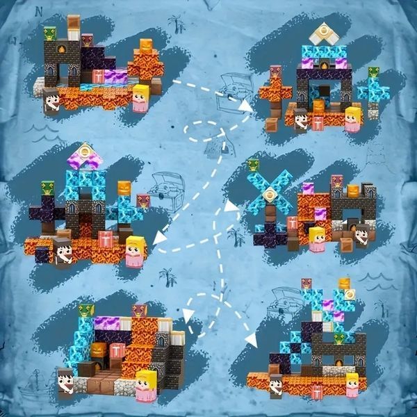 Magnetic Constructor Minecraft Castle Dungeon 108 Pieces Mk001014