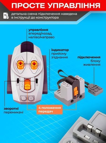 Конструктор робототехніка 400 деталей на пульті для дітей 549302130 фото