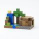 Magnetic Constructor Minecraft Forest House by the Waterfall 107 Pieces