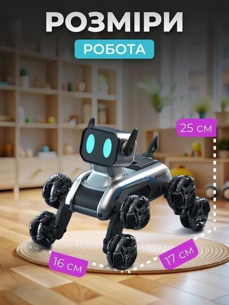 Remote Control Robot Dog Interactive with Music and LED