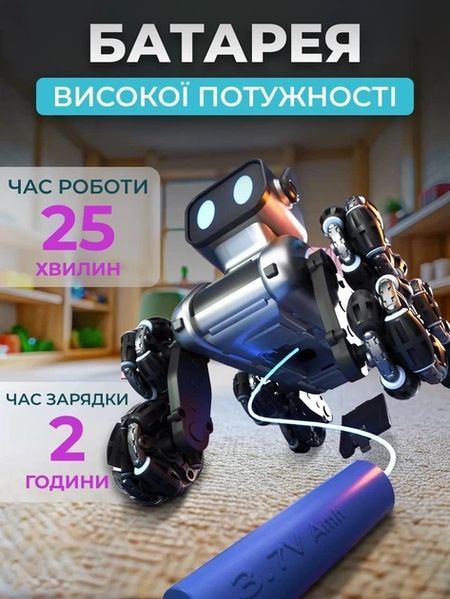 Remote Control Robot Dog Interactive with Music and LED