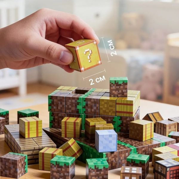 Магнитный конструктор Minecraft Коттедж на ранчо 100 деталей T084 фото