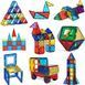 Магнитный конструктор плитки Magnetic Blocks Tiles 60 деталей с машинкой 516448604 фото 4