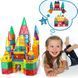 Магнитный конструктор плитки Magnetic Blocks Tiles 60 деталей с машинкой 516448604 фото 2
