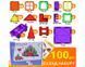 Магнитный конструктор плитки Magnetic Blocks Tiles 100 деталей с машинкой 516448579 фото 3