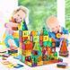 Магнитный конструктор плитки Magnetic Blocks Tiles 100 деталей с машинкой 516448579 фото 9