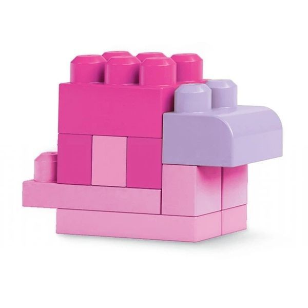 Pink Building Blocks Set 60 Pieces in a Bag for Kids