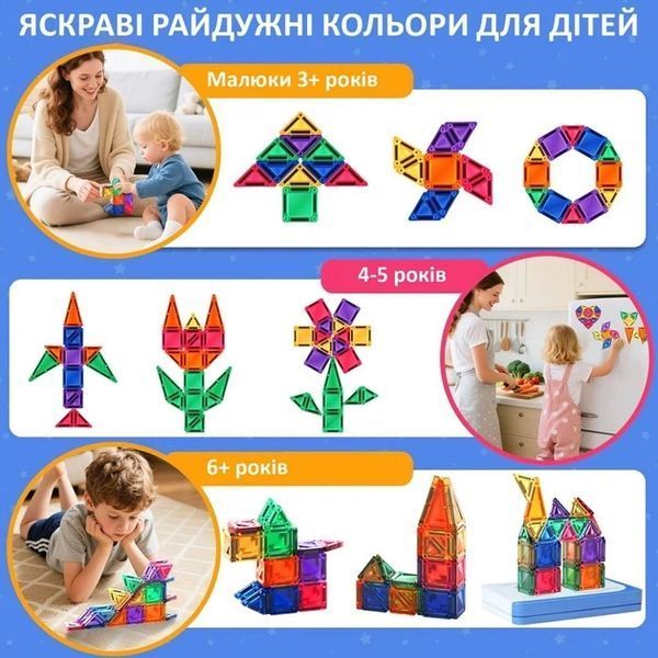 Magnetic Mini Blocks Tiles 40 Pieces in Box