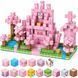 Magnetic Constructor Minecraft Pink Castle and Flower Garden 100 Pieces