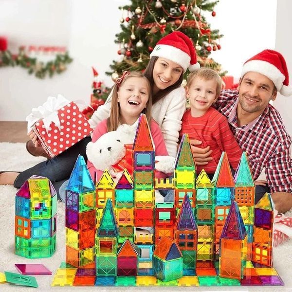 Magnetic Constructor Magcastle 100 Pieces educational set 3D Tiles for Kids