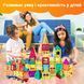 Magnetic Constructor Magcastle 100 Pieces educational set 3D Tiles for Kids