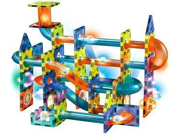 Magnetic Constructor Maya Toys 110 Pieces Labyrinth with light 3D Tiles for Kids
