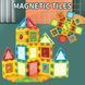 Магнитный конструктор Magnetic Blocks 46 деталей разноцветный 3D плитки для детей 445762370 фото 2