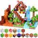Магнитный конструктор Minecraft Дом выживания с лавовым биомом 100 деталей SURVIVALHOUSE100 фото 1