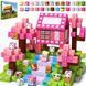 Magnetic Constructor Minecraft Sakura House and Magic Waterfall 160 Pieces