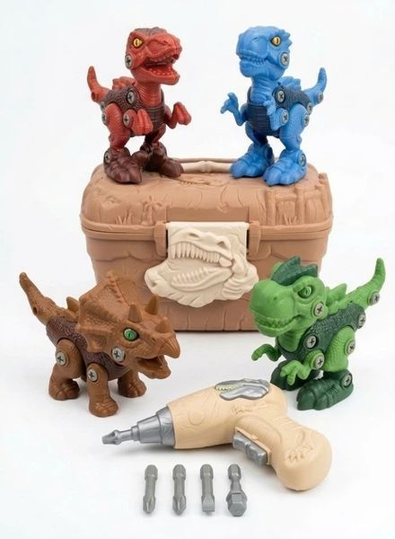 Take Apart Dinosaur Toys 109 Pieces with Screwdriver, STEM Building Kit