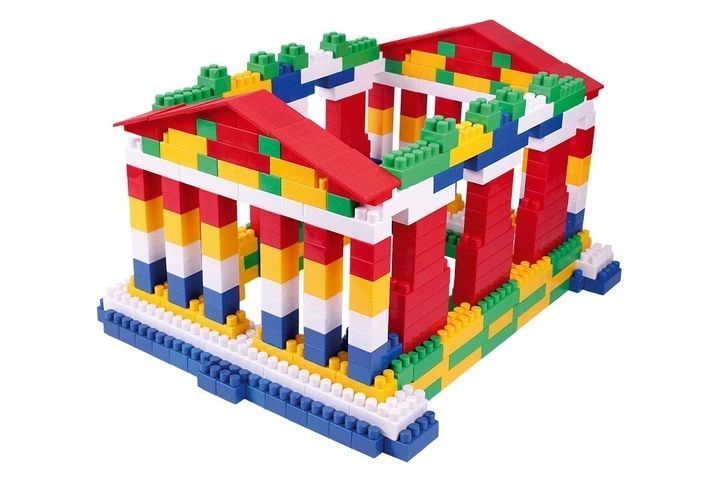 Block Construction Set 540 Pieces for Kids, Large