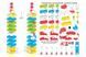 Block Construction Set 540 Pieces for Kids, Large