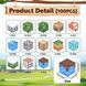 Магнитный конструктор Майнкрафт  Городок 100 деталей + 3 фигурки Mk001003 фото 6