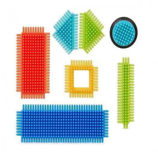 Soft Bristle Building Blocks 36 Pieces for Toddlers, STEM Construction Toy