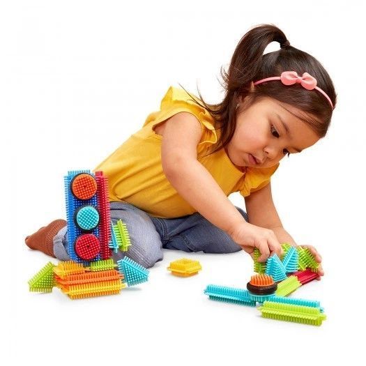 Soft Bristle Building Blocks 36 Pieces for Toddlers, STEM Construction Toy