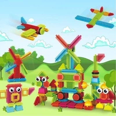 Spike Building Blocks 112 Pieces Construction Set for Kids