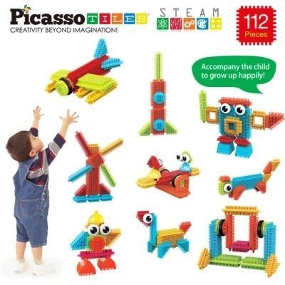 Spike Building Blocks 112 Pieces Construction Set for Kids