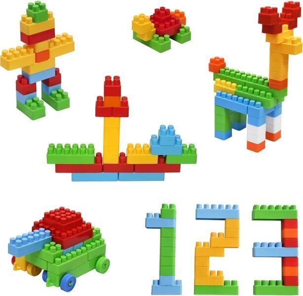 Building Blocks Set 150 Pieces for Kids, Construction Toy