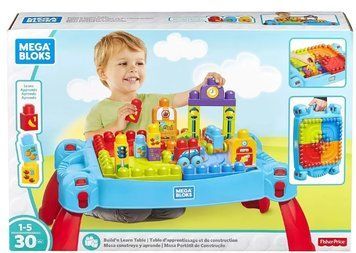 Building Blocks Activity Table for Toddlers, Construction Play Set