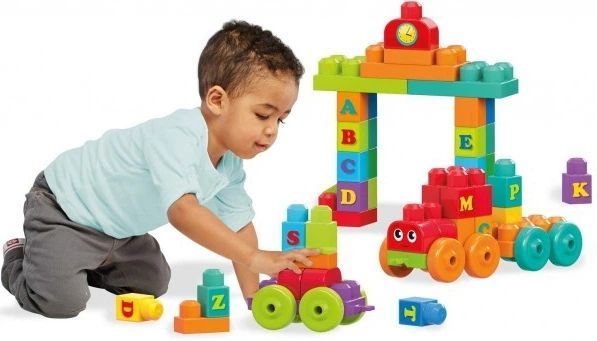 Musical Train Building Blocks Set 50 Pieces for Toddlers