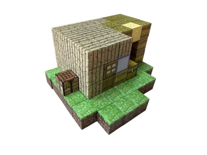 Magnetic Constructor Minecraft Ranch House 100 Pieces + 3 Figures