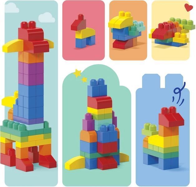 Classic Building Blocks Set 60 Pieces for Toddlers