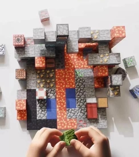 Magnetic Constructor Minecraft Magnetic Cube Sakura by the Lake 224 Pieces