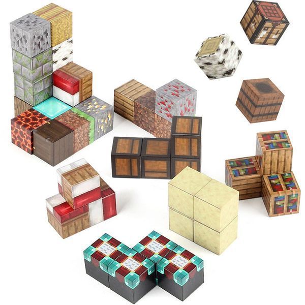 Magnetic Constructor Minecraft Mini Forest 48 Pieces